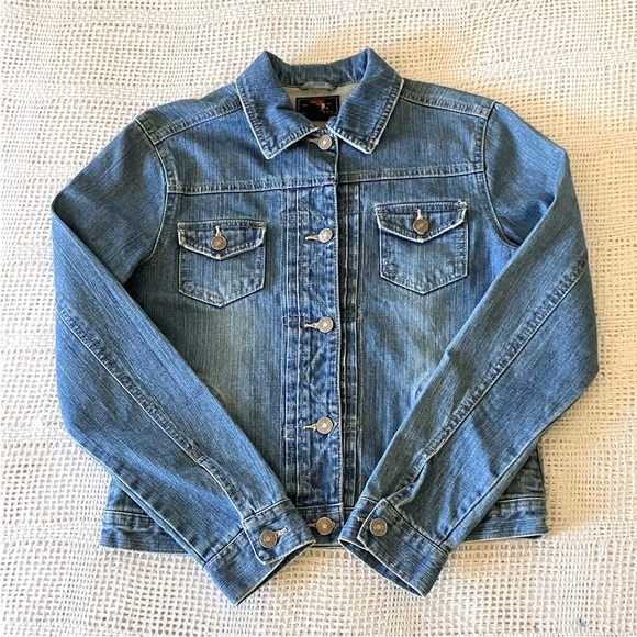 🌻Route 66 Vintage Denim Jacket🌻 - Picture 3 of 12